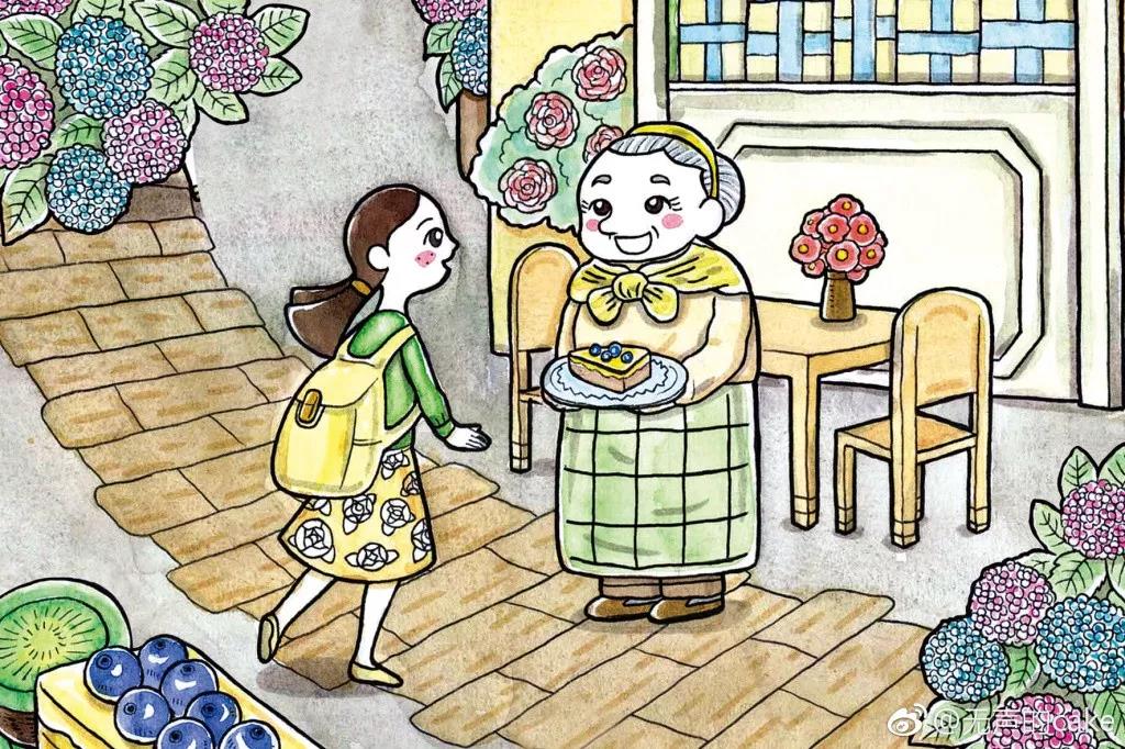 餐饮面包店插画设计