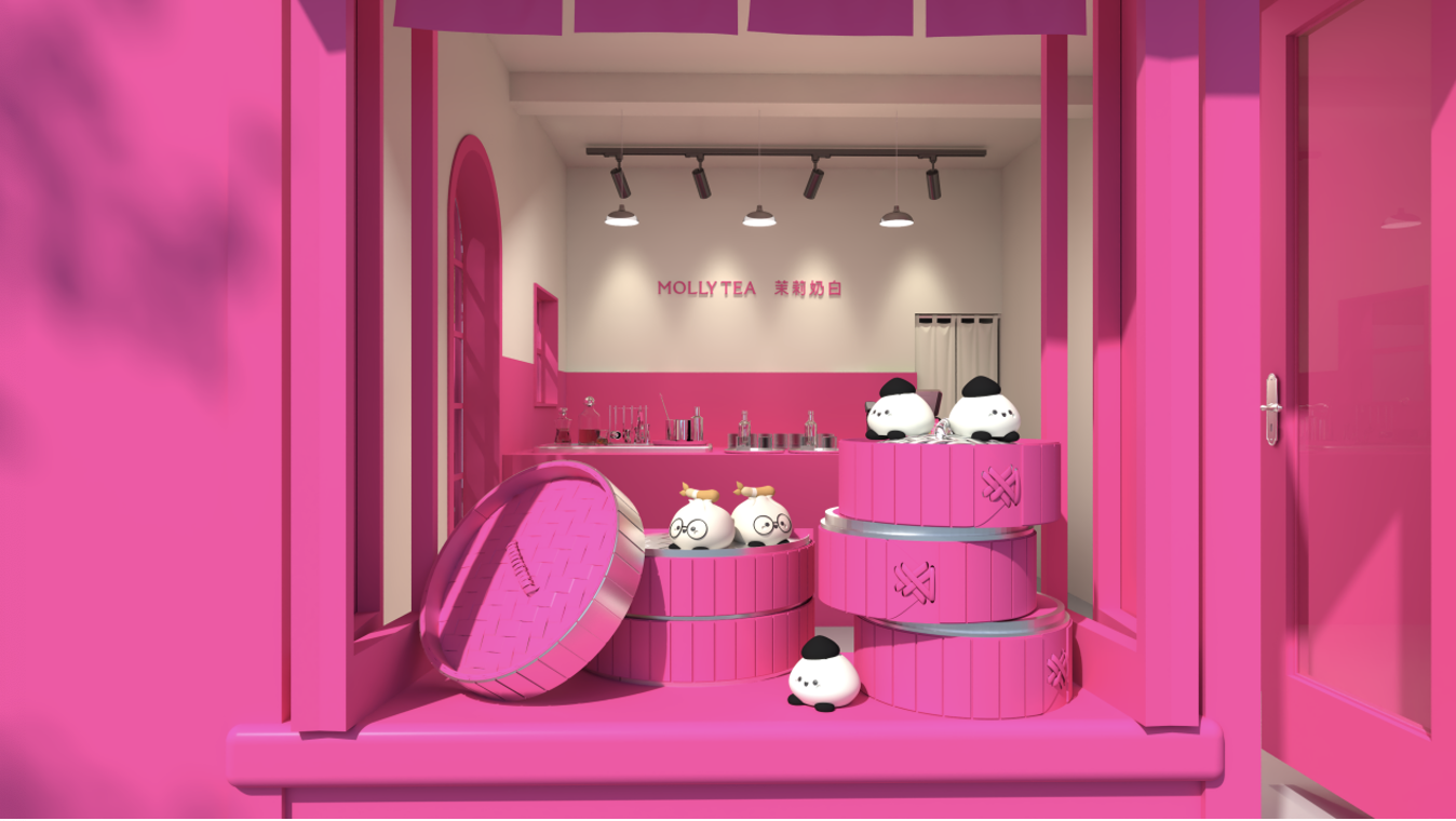 茉莉奶白食髦登场，深圳餐饮策划设计公司遇见摩登美学